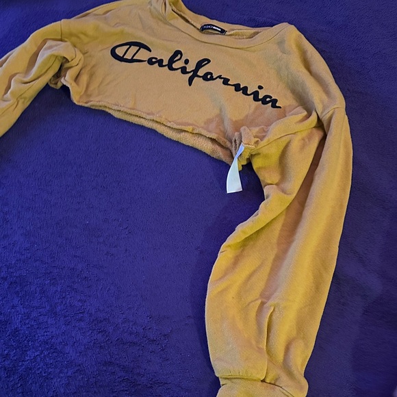 Fashion Nova Yellow Crop Sweater - Picture 5 of 7